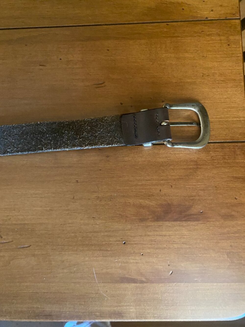 Women's Dark Brown Leather Belt Medium - Picture 12 of 12